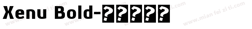 Xenu Bold字体转换